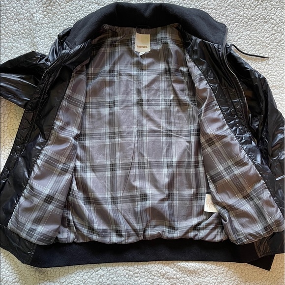 Diesel Hooded black nylon convertible bomber jacket - Picture 5 of 16